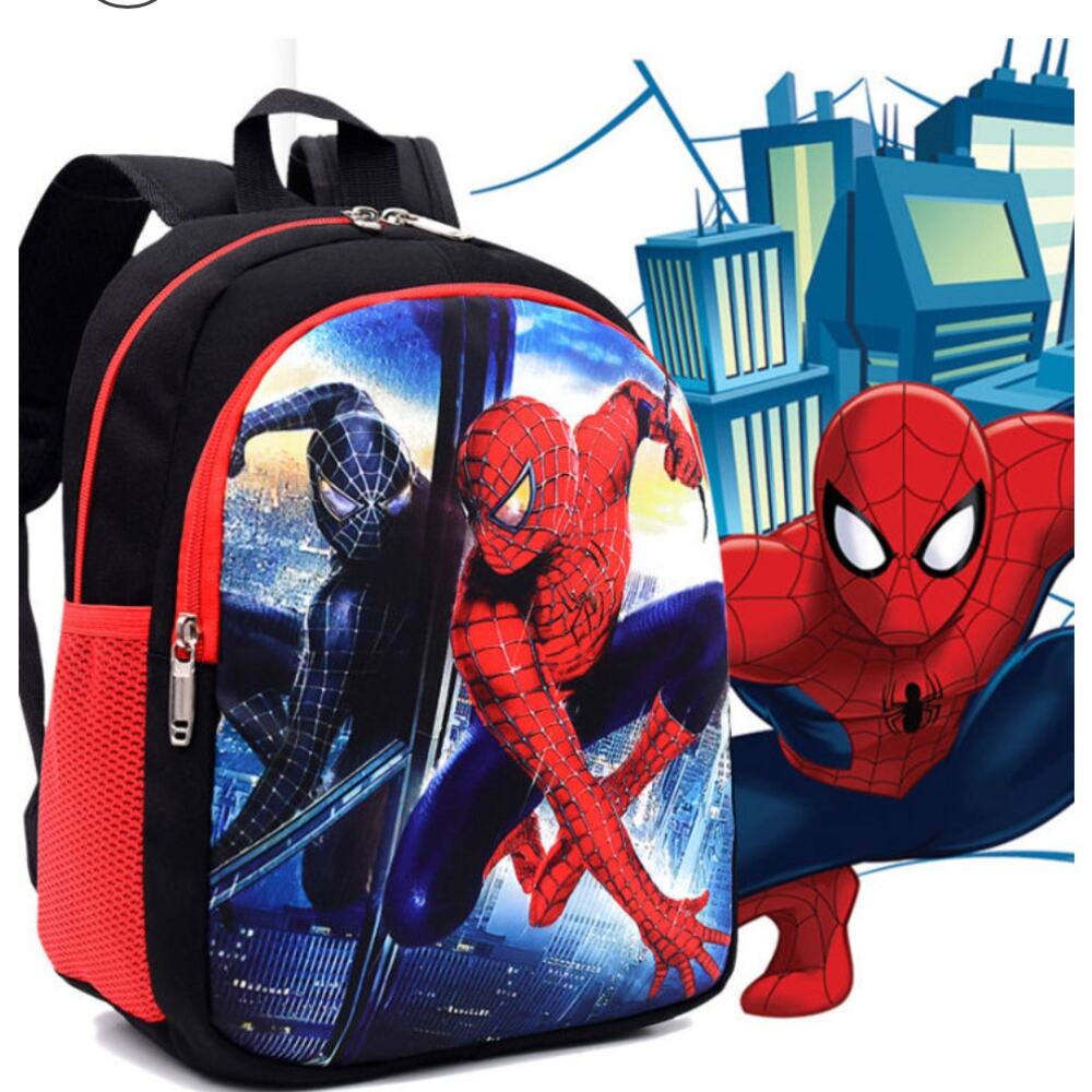 Spider Man Backpack Children Cartoon Kindergarten School For Boys